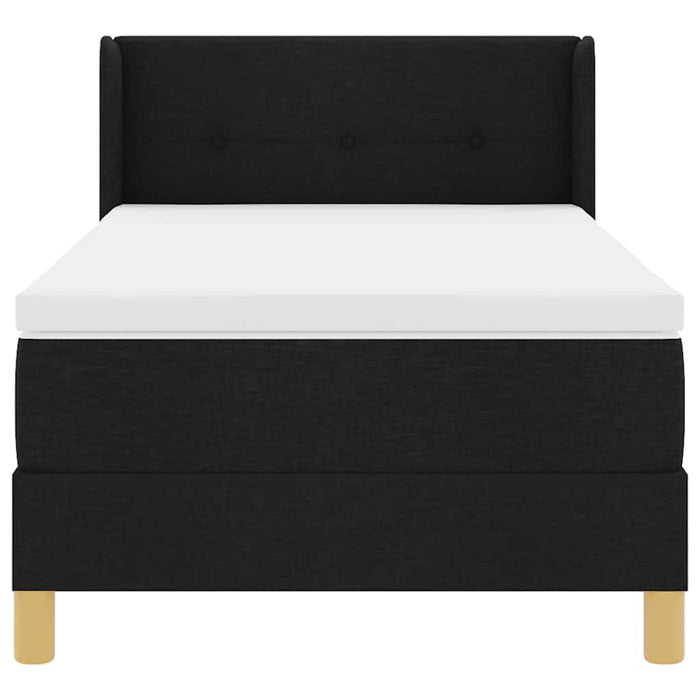 Pat cu arcuri Negru și Alb și Negru 100 x 200 cm țesătură - WALTI WALTI