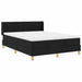 Pat cu arcuri cu saltea Negru 200 x 160 cm Poliester - WALTI WALTI