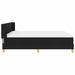 Pat cu arcuri cu saltea Negru 200 x 180 cm Poliester - WALTI WALTI