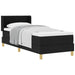 Pat cu arcuri cu saltea Negru 200 x 80 cm Poliester - WALTI WALTI