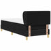 Pat cu arcuri cu saltea Negru 200 x 80 cm Poliester - WALTI WALTI