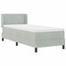 Pat cu arcuri cu saltea Gri deschis 200 x 80 cm Poliester - WALTI WALTI