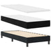 Pat cu Saltea cu Arcuri Negru 100x200 cm Catifea Negru - WALTI WALTI