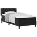 Pat cu Saltea cu Arcuri Negru 100x200 cm Catifea Negru - WALTI WALTI