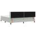 Pat cu Saltea cu Arcuri Negru 100x200 cm Catifea Gri deschis - WALTI WALTI