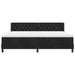 Pat cu arcuri cu headboard Manual Negru 200 x 200 cm Catifea - WALTI WALTI