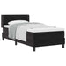 Pat cu Saltea cu Arcuri Negru 100x200 cm Catifea Negru - WALTI WALTI