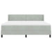 Pat cu arcuri cu saltea Gri deschis 200 x 180 cm Poliester - WALTI WALTI