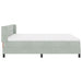 Pat cu arcuri cu saltea Gri deschis 200 x 180 cm Poliester - WALTI WALTI