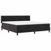 Pat cu arcuri cu saltea Negru 200 x 180 cm Poliester - WALTI WALTI