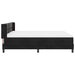 Pat cu arcuri cu saltea Negru 200 x 180 cm Poliester - WALTI WALTI