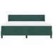 Pat cu arcuri cu saltea Verde închis 200 x 180 cm Poliester - WALTI WALTI