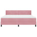 Pat cu arcuri cu saltea cu headboard Roz 200 x 180 cm Poliester - WALTI WALTI