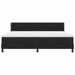 Pat cu arcuri cu saltea Negru 200 x 200 cm Poliester - WALTI WALTI