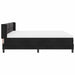 Pat cu arcuri cu saltea Negru 200 x 200 cm Poliester - WALTI WALTI