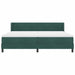 Pat cu arcuri cu saltea Verde închis 200 x 200 cm Poliester - WALTI WALTI