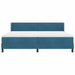 Pat cu arcuri cu headboard Albastru închis 200 x 200 cm Catifea - WALTI WALTI
