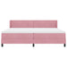 Pat cu arcuri cu saltea cu headboard Roz 200 x 200 cm Poliester - WALTI WALTI