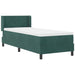 Pat cu arcuri cu saltea Verde închis 200 x 80 cm Poliester - WALTI WALTI