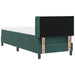 Pat cu arcuri cu saltea Verde închis 200 x 80 cm Poliester - WALTI WALTI