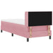 Pat cu arcuri cu headboard Manual Roz 200 x 80 cm Catifea - WALTI WALTI