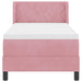 Pat cu arcuri cu headboard Manual Roz 200 x 80 cm Catifea - WALTI WALTI