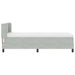 Pat cu arcuri cu saltea Gri deschis 200 x 100 cm Poliester - WALTI WALTI