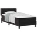 Pat cu Saltea cu Arcuri Negru 100x200 cm Catifea Negru - WALTI WALTI