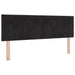 Pat cu arcuri cu saltea Negru 190 x 140 cm Poliester - WALTI WALTI