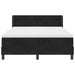 Pat cu arcuri cu headboard Manual Negru 200 x 160 cm Catifea - WALTI WALTI