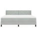 Pat cu arcuri cu saltea Gri deschis 200 x 180 cm Poliester - WALTI WALTI