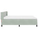 Pat cu arcuri cu saltea Gri deschis 200 x 180 cm Poliester - WALTI WALTI