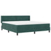 Pat cu arcuri cu saltea Verde închis 200 x 180 cm Poliester - WALTI WALTI