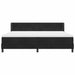 Pat cu Saltea cu Arcuri Negru 100x200 cm Catifea Negru - WALTI WALTI