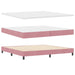 Pat cu arcuri cu headboard Manual Roz 200 x 200 cm Catifea - WALTI WALTI