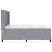 Pat cu arcuri cu saltea Gri deschis 140 x 190 cm țesătură - WALTI WALTI