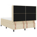 Pat cu arcuri cu saltea cu headboard Crem 140 x 200 cm țesătură - WALTI WALTI