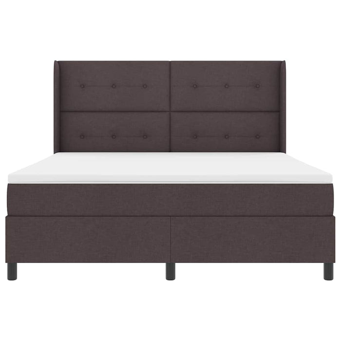 Pat cu arcuri cu pernă Manual Maro închis 200 x 180 cm țesătură WALTI