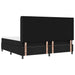 Pat cu arcuri cu pernă cu headboard Negru 200 x 200 cm țesătură - WALTI WALTI