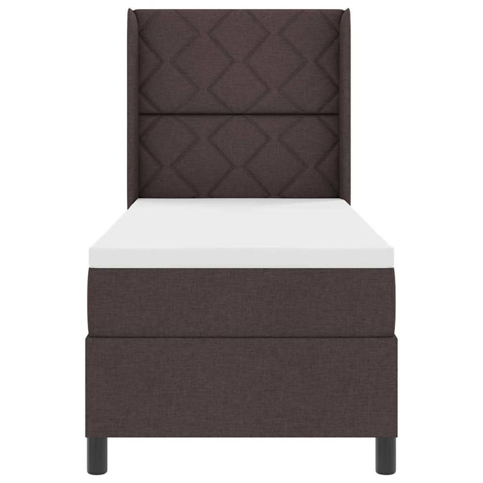 Pat cu arcuri cu pernă Manual Maro închis 200 x 80 cm țesătură WALTI