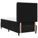 Pat cu arcuri cu pernă cu headboard Negru 200 x 90 cm țesătură - WALTI WALTI