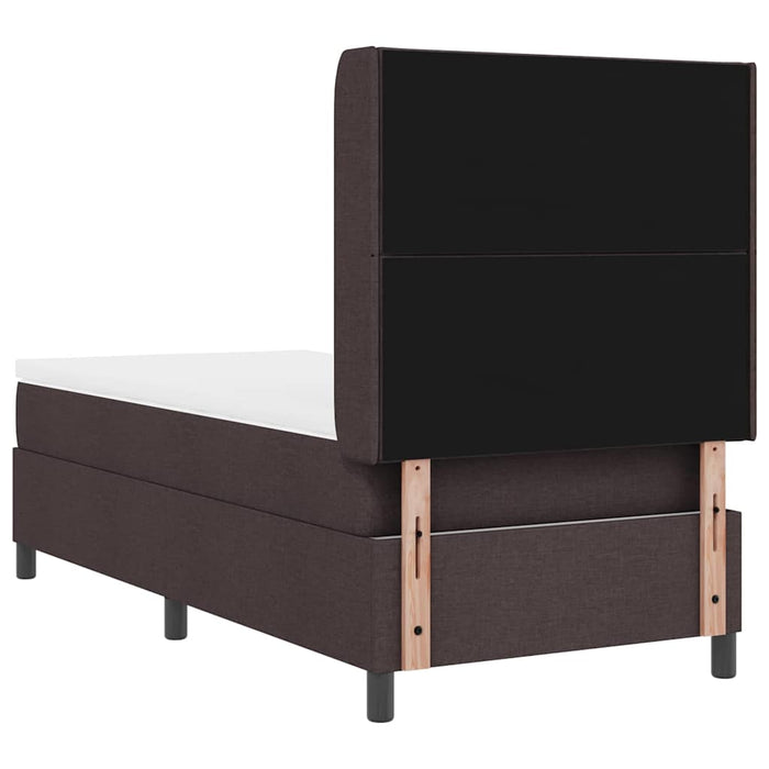 Pat cu arcuri cu pernă Manual Maro închis 200 x 90 cm țesătură WALTI