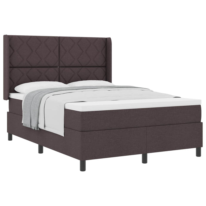 Pat cu arcuri cu pernă Manual Maro închis 200 x 140 cm țesătură WALTI