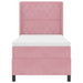 Pat cu arcuri cu saltea cu headboard Roz 90 x 190 cm Catifea - WALTI WALTI