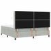 Pat cu arcuri cu headboard Gri deschis 200 x 200 cm Catifea - WALTI WALTI
