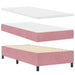 Pat cu arcuri cu headboard Roz 90 x 190 cm Catifea - WALTI WALTI