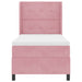 Pat cu arcuri cu headboard Roz 90 x 190 cm Catifea - WALTI WALTI