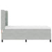 Pat cu arcuri cu saltea Gri deschis 90 x 200 cm Catifea - WALTI WALTI