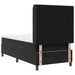 Pat cu arcuri cu saltea cu headboard Negru 100 x 200 cm Catifea - WALTI WALTI