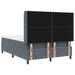Pat cu arcuri cu headboard Gri închis 140 x 190 cm Catifea - WALTI WALTI